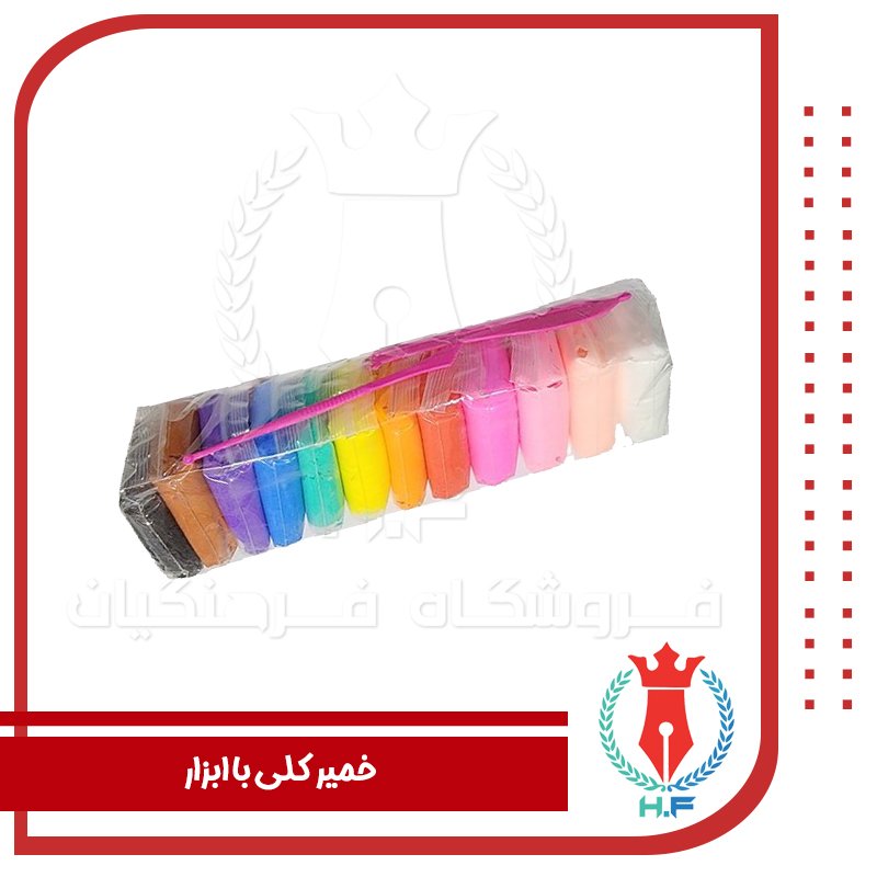 خمیر کلی ۱۲ رنگ‌ (خمیر سبک )