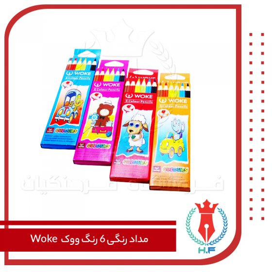 وک مداد رنگی 6 رنگ