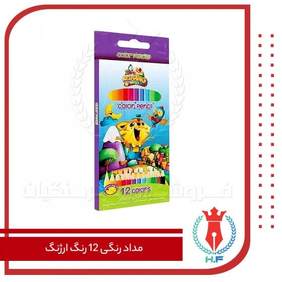 مداد رنگی 12 رنگ ارژنگ